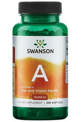 Swanson - Vitamin A, 10 000 IU - 250 softgels - Nutri.se